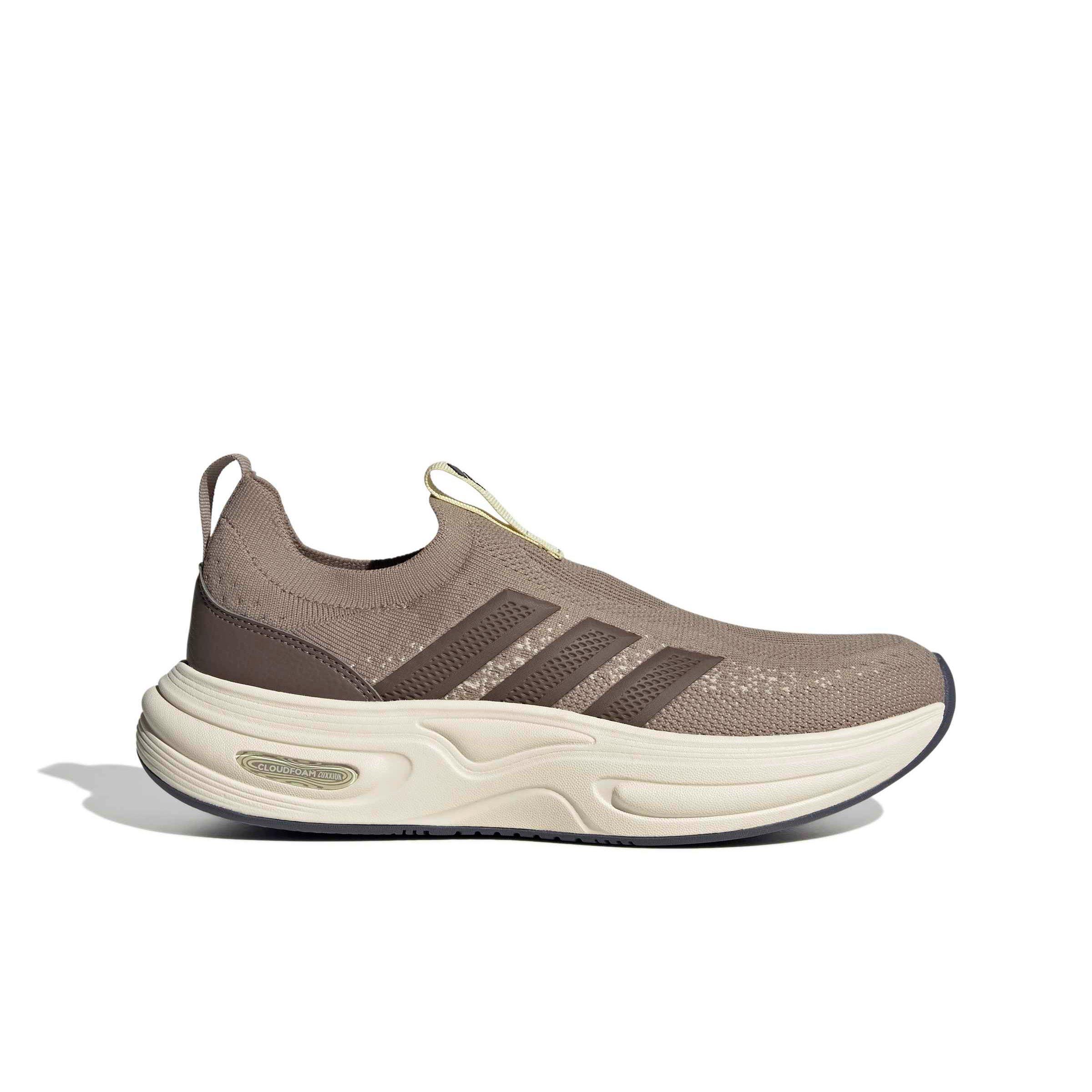 adidas Cloudfoam Cuxxion Sock "Chalky Brown/Earth Strata/Crystal Linen" Women's Shoe - BROWN/EARTH/LINEN